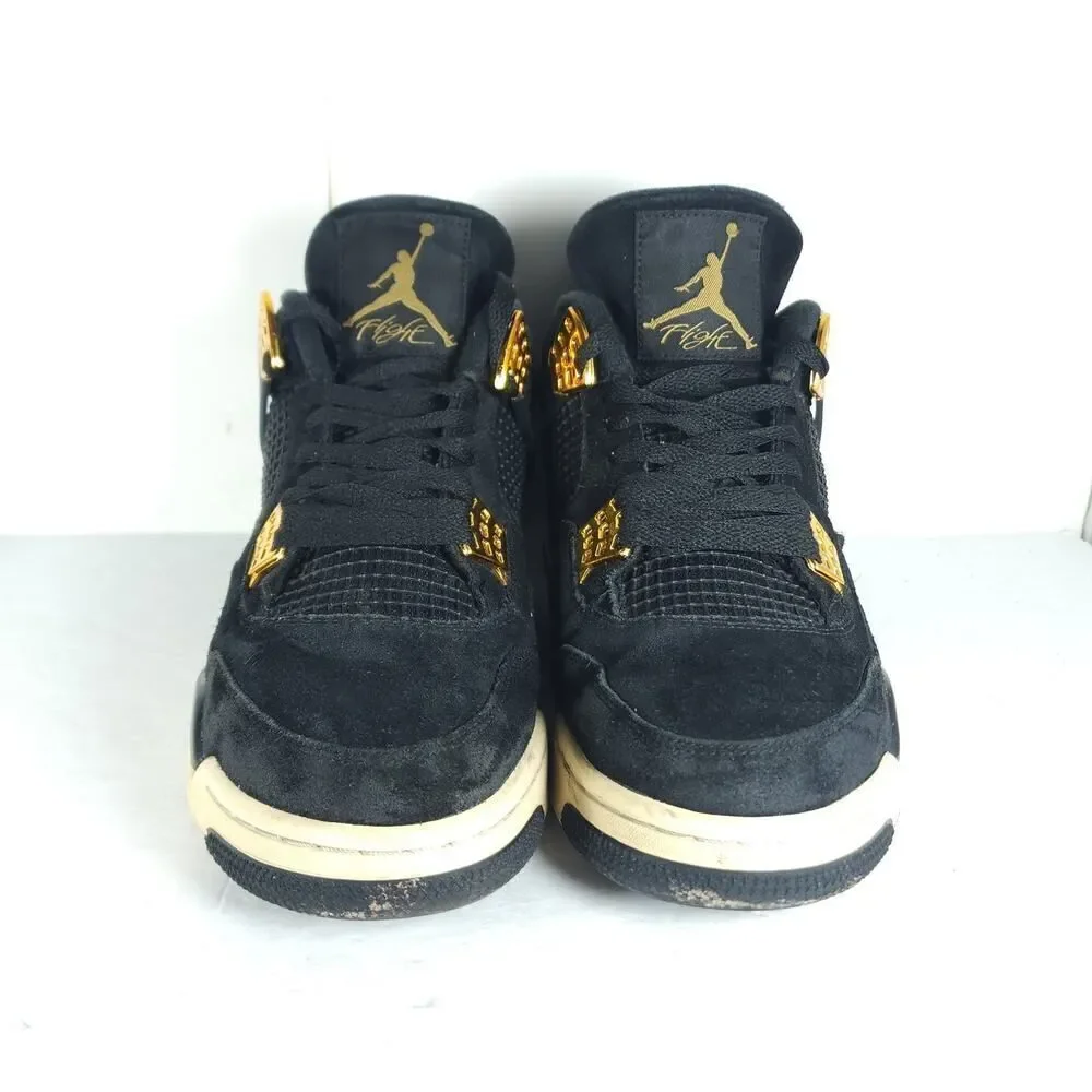 Nike Air Jordan Men’s Retro 4 Royalty 2016 US10,5 Suede Black Athletic Sneakers
